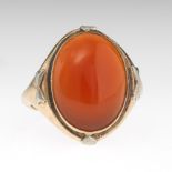 Victorian Two-Tone Gold and Carnelian Ring