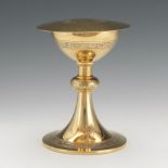 International Silver Co. Gold Plated Sterling Silver Holy Chalice with Three Plates