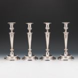 Four Sterling Silver Candleholders