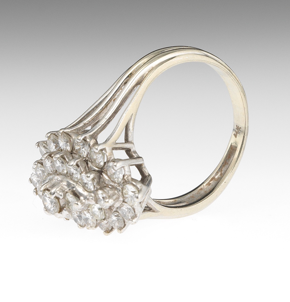 Ladies' Diamond Cluster Ring - Image 7 of 7