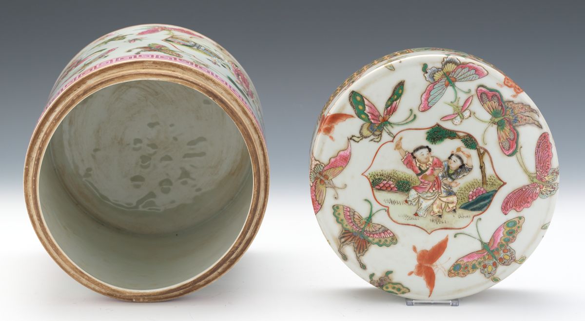 Two Porcelain Lidded Jars - Image 5 of 8