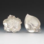 Two Sterling Silver Sweet Meat Dishes, by Tiffany and Gorham