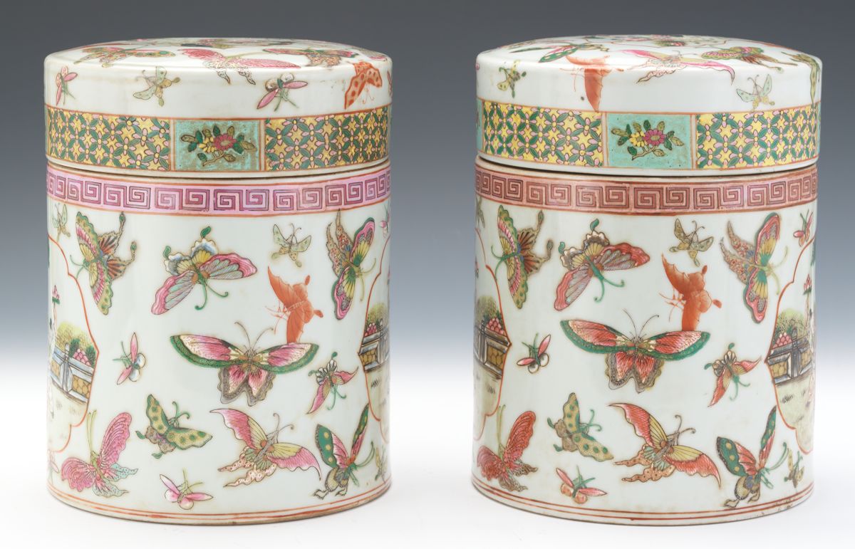 Two Porcelain Lidded Jars - Image 2 of 8