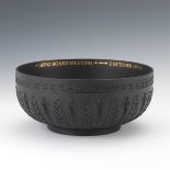 Wedgwood Basalt Black Centerpiece Commemorative Bowl, England