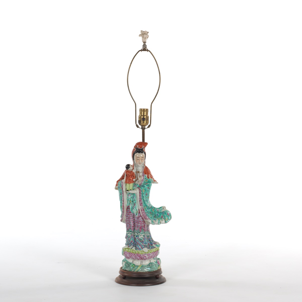 Figural Asian Lamp - Image 2 of 7
