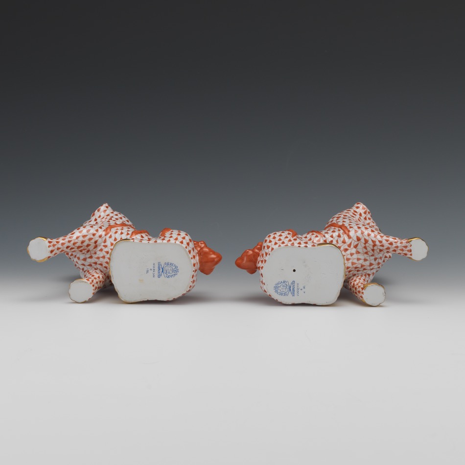 A Pair of Herend Foo Dogs - Image 8 of 8