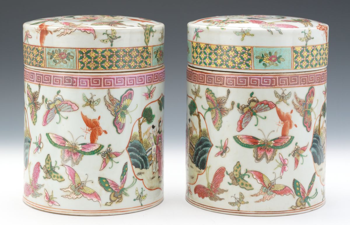 Two Porcelain Lidded Jars - Image 4 of 8