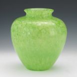 Steuben Green Cluthra Vase