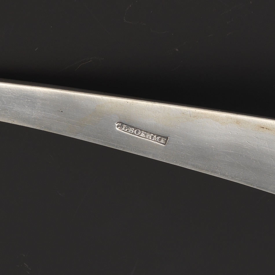 Rare Coin Silver Ladle by Charles Louis Boehme, Baltimore, Maryland, ca. Late 18th/Early 19th Centu - Image 4 of 4