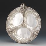 Lebkuecher & Co. Sterling Silver Fruit Bowl with Handle, Retailed by Grogan and Co. ca. Late 19th C