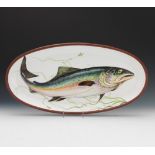 Valla Valle Maria Teresa Large Porcelain Seafood Serving Platter Hand Painted by E. Dellavia, for L