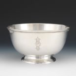 Richard M. Woods Sterling Silver "Bleaching Bowl by Wm. Williamson", Retailed by Hardy and Hayes, c