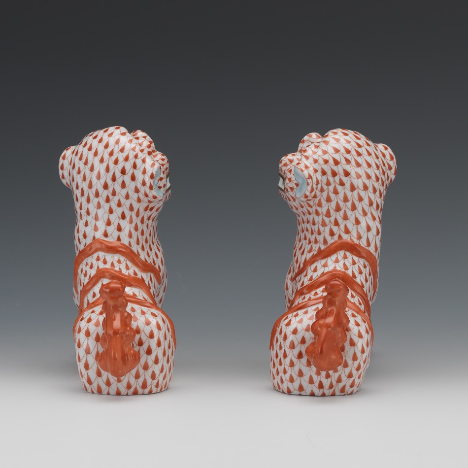 A Pair of Herend Foo Dogs - Image 5 of 8