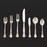 Gorham Sterling Silver Extended Service for Twelve, "Chantilly" Pattern, ca. Middle 20th Century