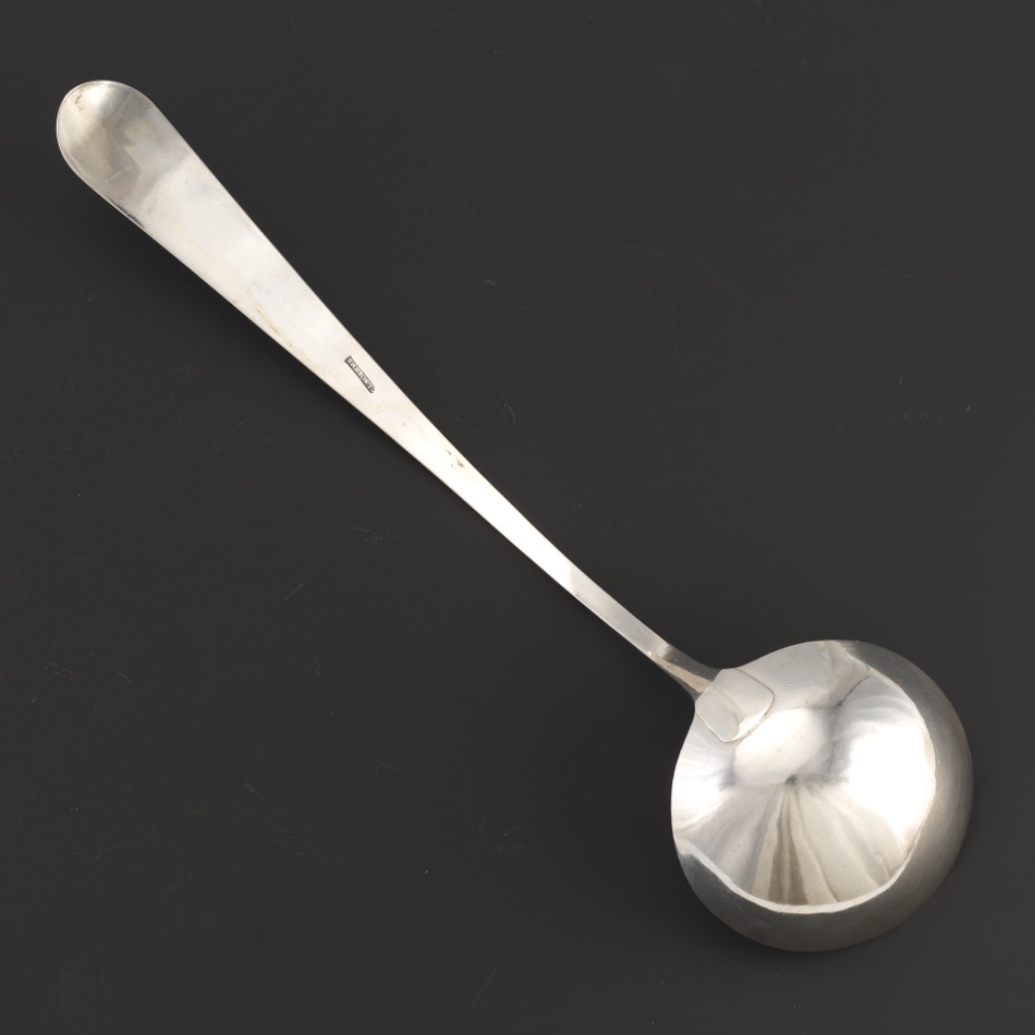 Rare Coin Silver Ladle by Charles Louis Boehme, Baltimore, Maryland, ca. Late 18th/Early 19th Centu - Image 3 of 4