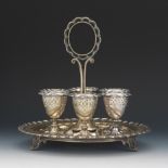 Victorian Silver Plated Breakfast Egg Serving Set, ca. 19th Century