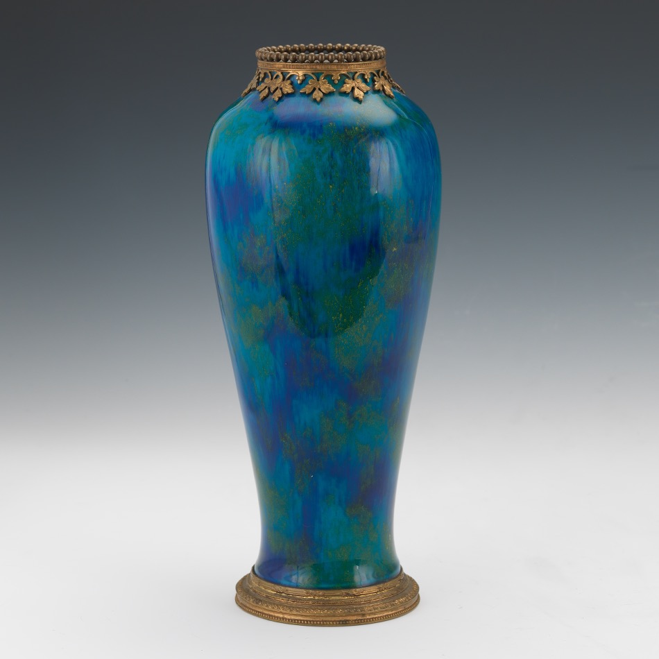 Paul Milet for Sevres; Blue Flambe Vase - Image 5 of 7