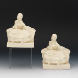 Pair of Rookwood Pottery Lady Bookends, #6252