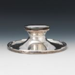 English Sterling Silver Clad Inkwell, Birmingham, ca. 1913