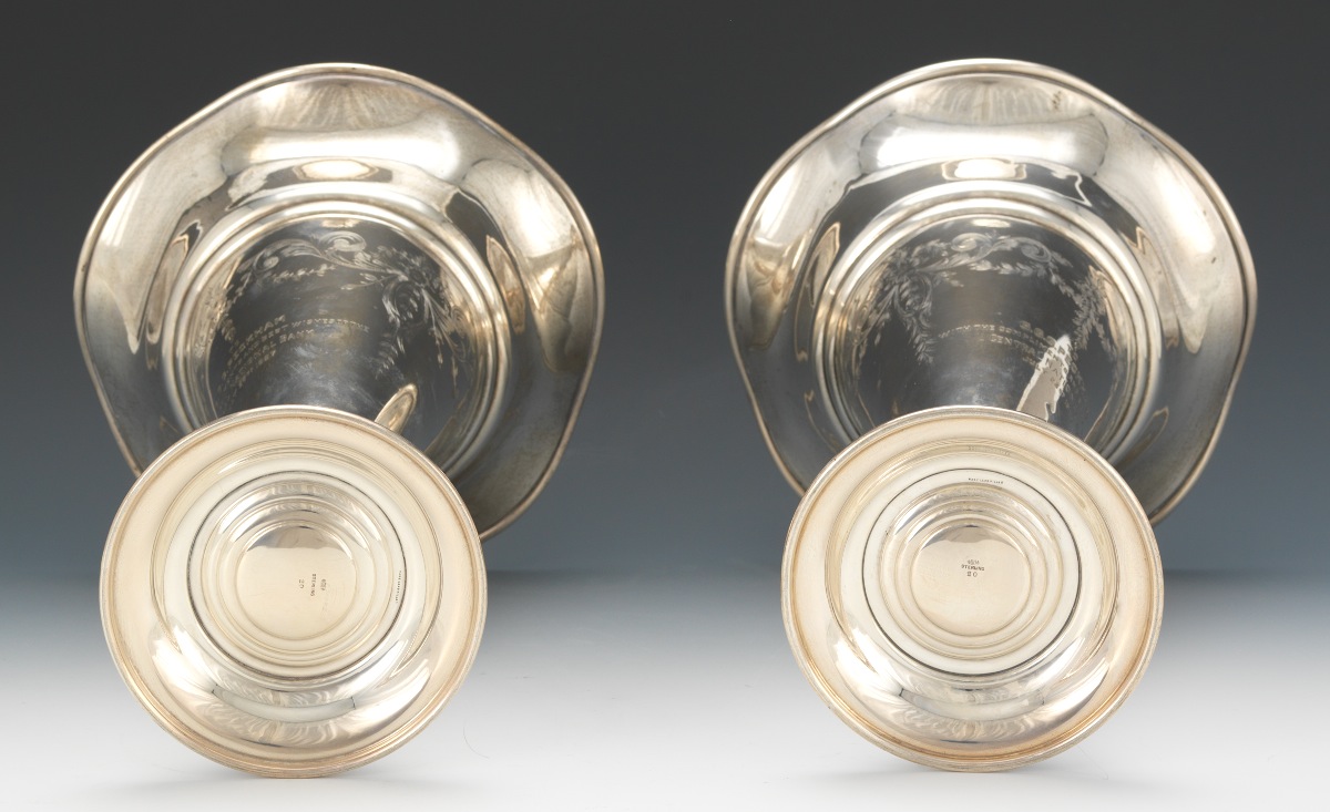 Pair of Sterling Silver Trumpet Vases, George A. Henckel & Co. - Image 6 of 6
