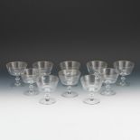 Ten Glass Champagne Coupes