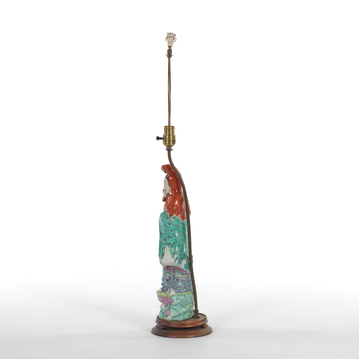 Figural Asian Lamp - Image 5 of 7