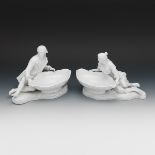 Meissen Style Pair of Nut Dishes, ca. 20th Century