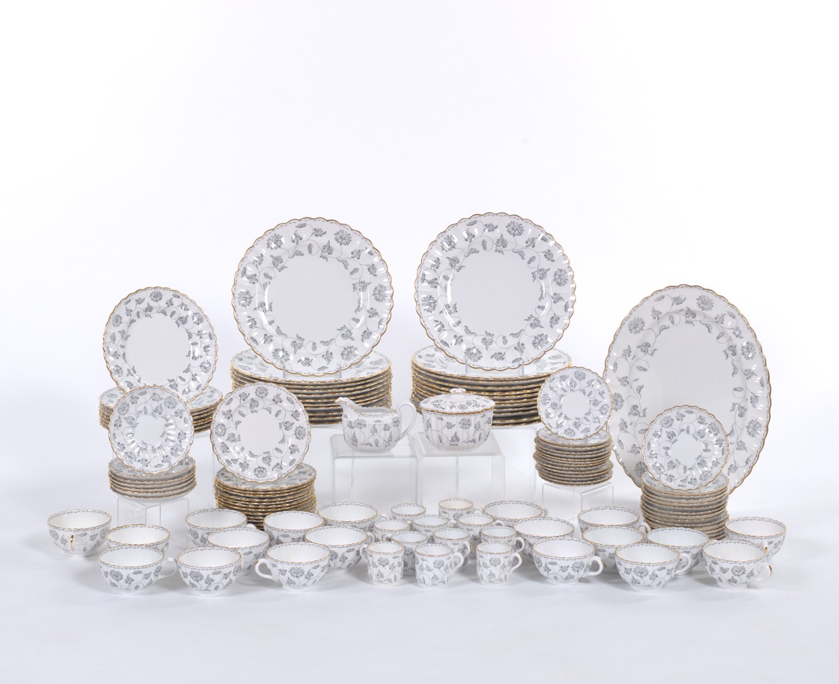 Spode Dinner Service in "Grey Colonel" Pattern