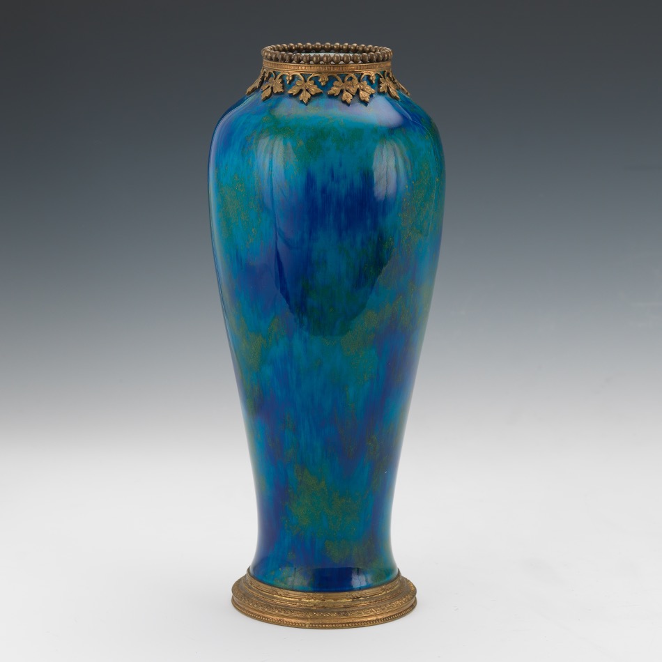 Paul Milet for Sevres; Blue Flambe Vase - Image 4 of 7