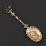 Dutch Rembrandt .833 Silver Serving Spoon, ca. 1814-1893