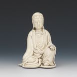Porcelain Blanc de Chine Seated Guanyin, Bodhisattva of Compassion