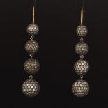 Graduated Pave Diamond Earrings