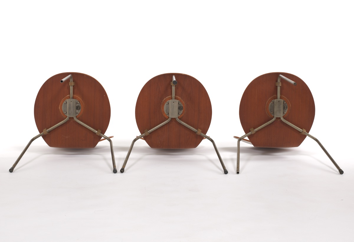 Ten Arne Jacobsen for Fritz Hansen "Ant" Wooden Chairs - Image 13 of 20