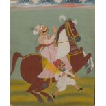 Rajasthan Equestrian Portrait, ca. Late 18th Century