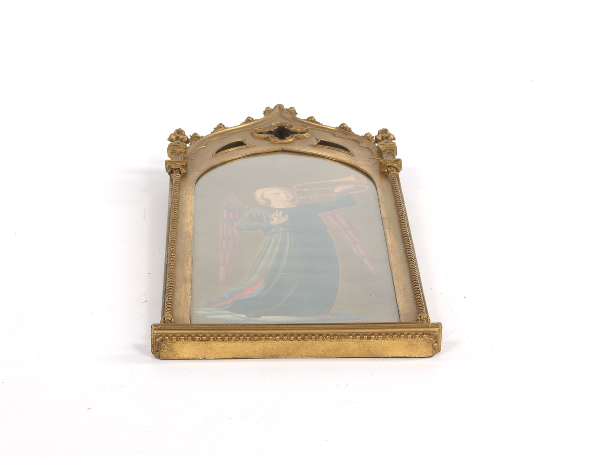 Italian Musical Angel in Architectural Gilt Frames, after Fra Angelico (Italian, 1395-1455) - Image 3 of 6