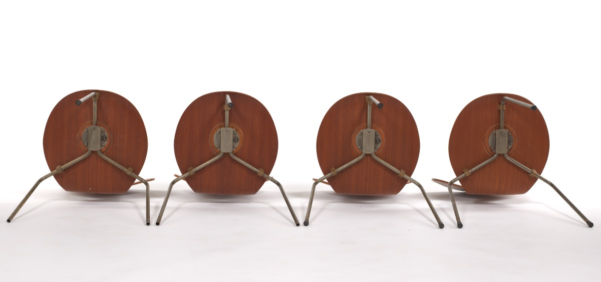 Ten Arne Jacobsen for Fritz Hansen "Ant" Wooden Chairs - Image 7 of 20