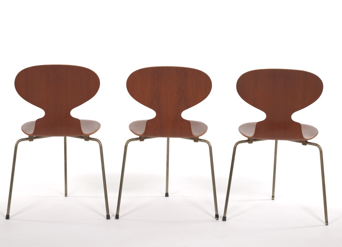 Ten Arne Jacobsen for Fritz Hansen "Ant" Wooden Chairs - Image 10 of 20