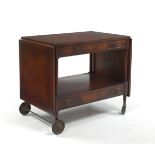 Wooden Drop Leaf Serving Cart