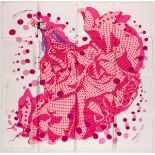 Hermes Silk Twill Scarf "Hola Flamenca" Designed by Dimitri Rybaltchenko