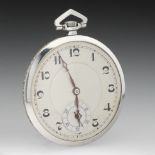 Art Deco Platinum and Diamond Pocket Watch