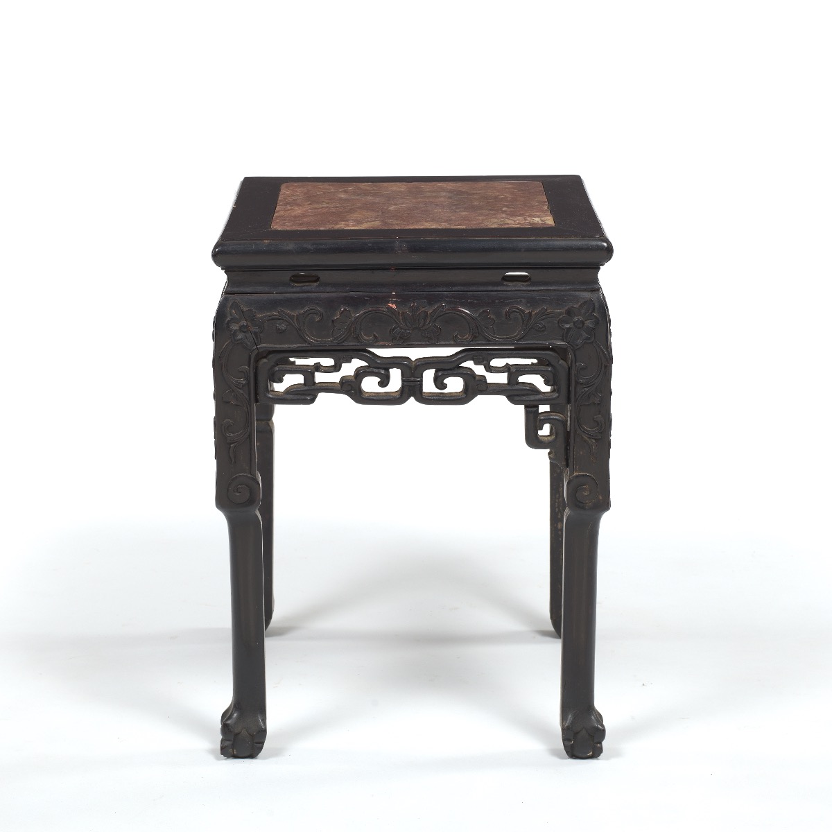 Carved Asian Plant Stand - Image 4 of 7