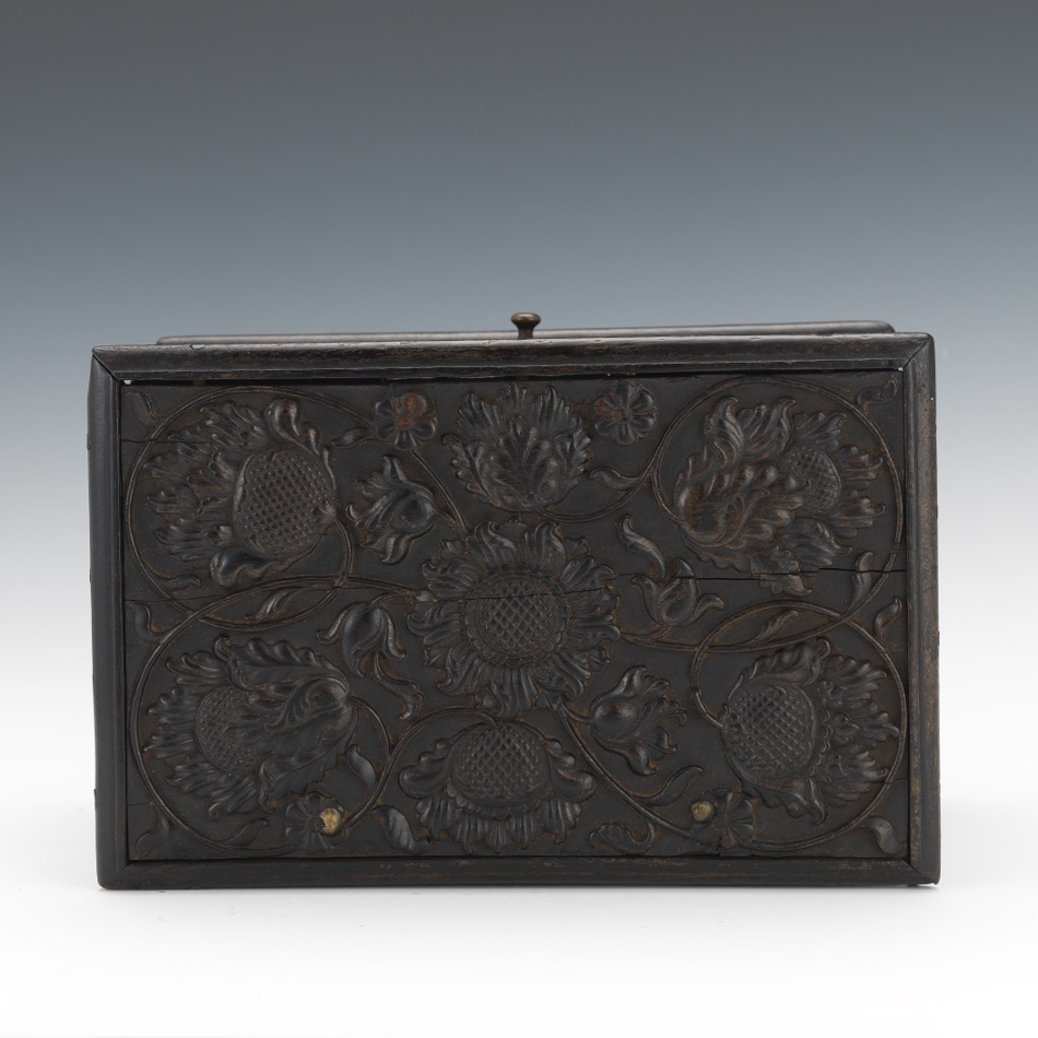 Carved Wooden Box - Image 9 of 11