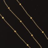 Gold and Diamond Chain Necklace