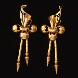 A Pair of Retro Gold Earrings