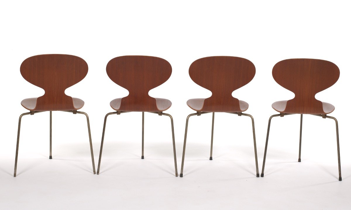 Ten Arne Jacobsen for Fritz Hansen "Ant" Wooden Chairs - Image 4 of 20