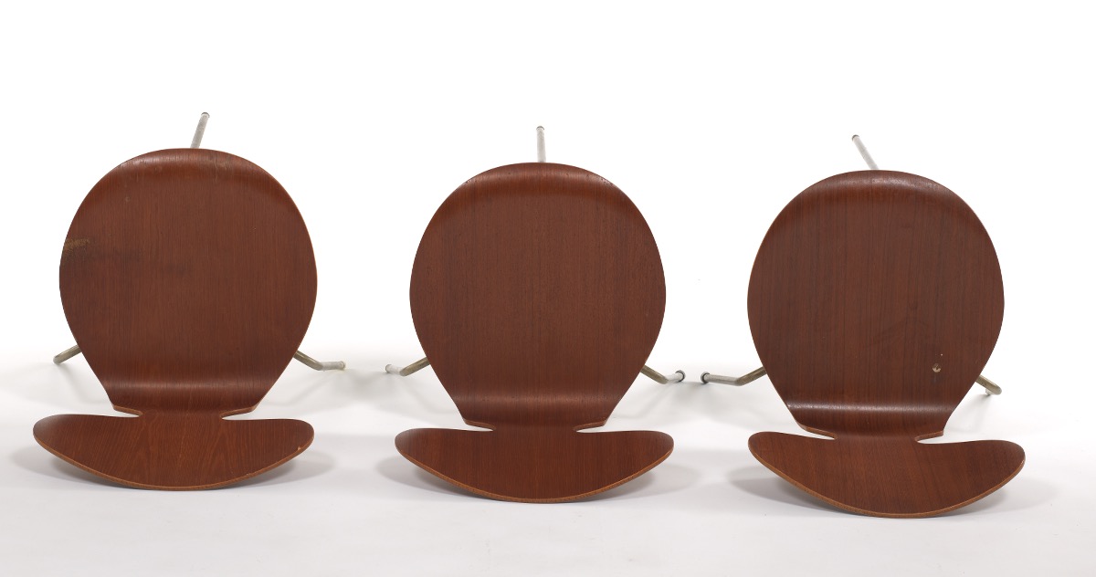 Ten Arne Jacobsen for Fritz Hansen "Ant" Wooden Chairs - Image 18 of 20
