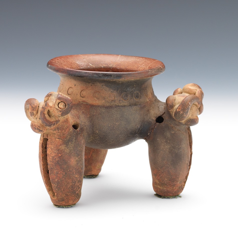 Pre-Columbian Tripod Vessel - Image 4 of 7