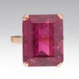 Retro Pink Tourmaline Ring