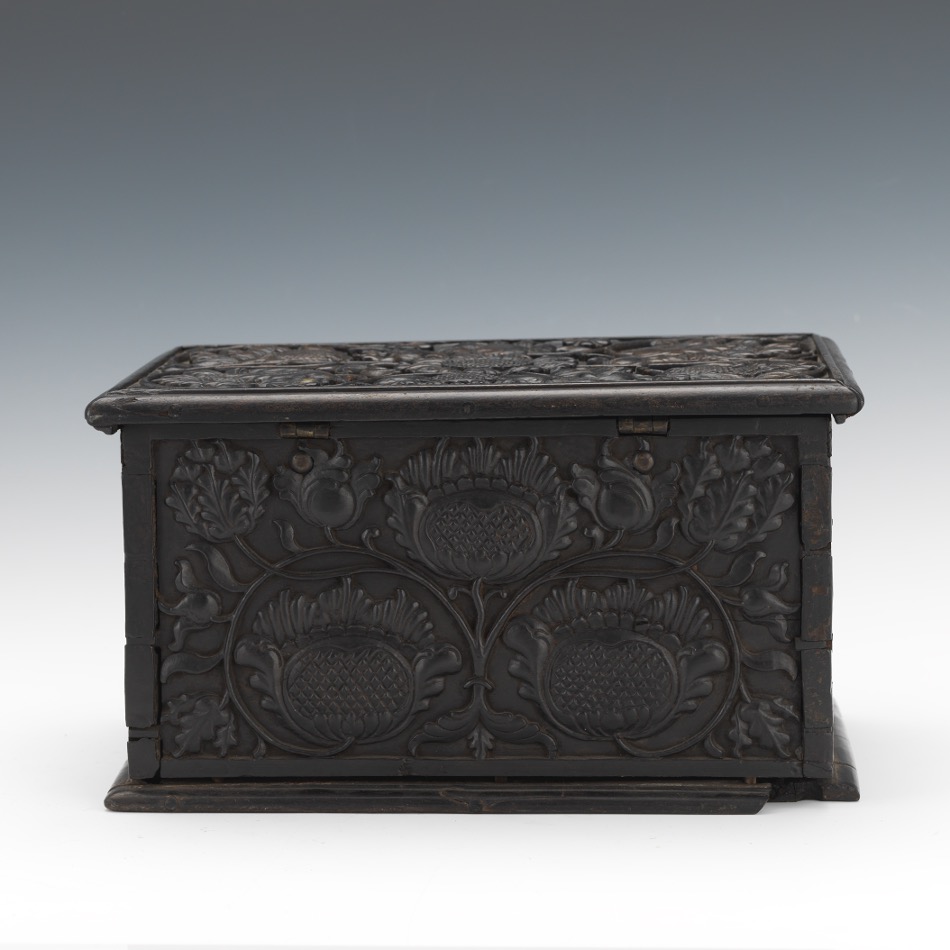 Carved Wooden Box - Image 5 of 11