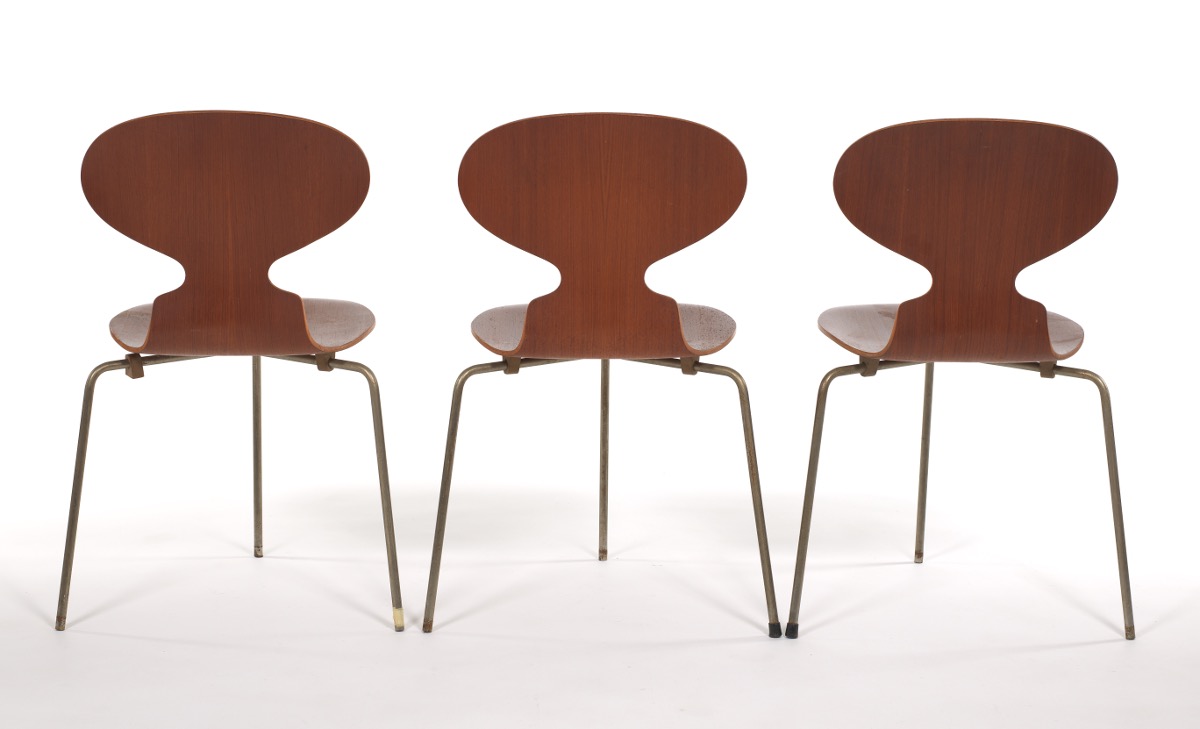 Ten Arne Jacobsen for Fritz Hansen "Ant" Wooden Chairs - Image 16 of 20